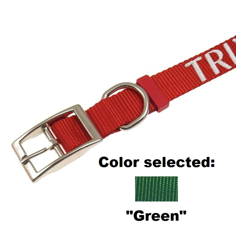 Dog Collar - 1" Width - Personalized Embroidery (Traditional Style), - Lucky Pet